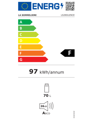 La Sommeliere Şarap Saklama Dolabı 28 Şişe Kapasiteli LS28SILENCE - 5