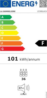 La Sommeliere Service Solo Şarap Dolabı, 36 Şişe Kapasiteli LS36BLACK - 5